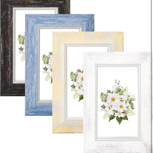 Rustic Multi-Color Picture Frame Set - Picture 3 of 4